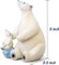 I Love You to The Moon and Back, Polar Bear Figurine Sculpted Hand-Painted, Collectible Figure Gift for Daughter Son Dad Mom Birthday Anniversary